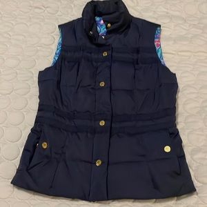 Lilly Pulitzer Navy Vest xs